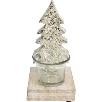 Tree Tealight Holder - Champagne