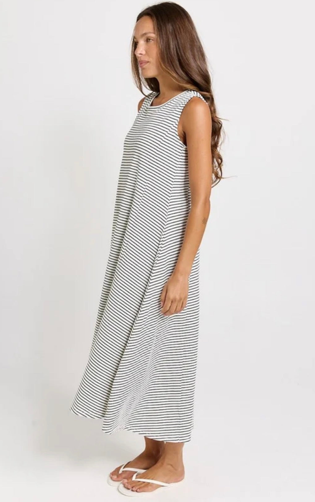 Sabrina Cotton Maxi - Navy/White