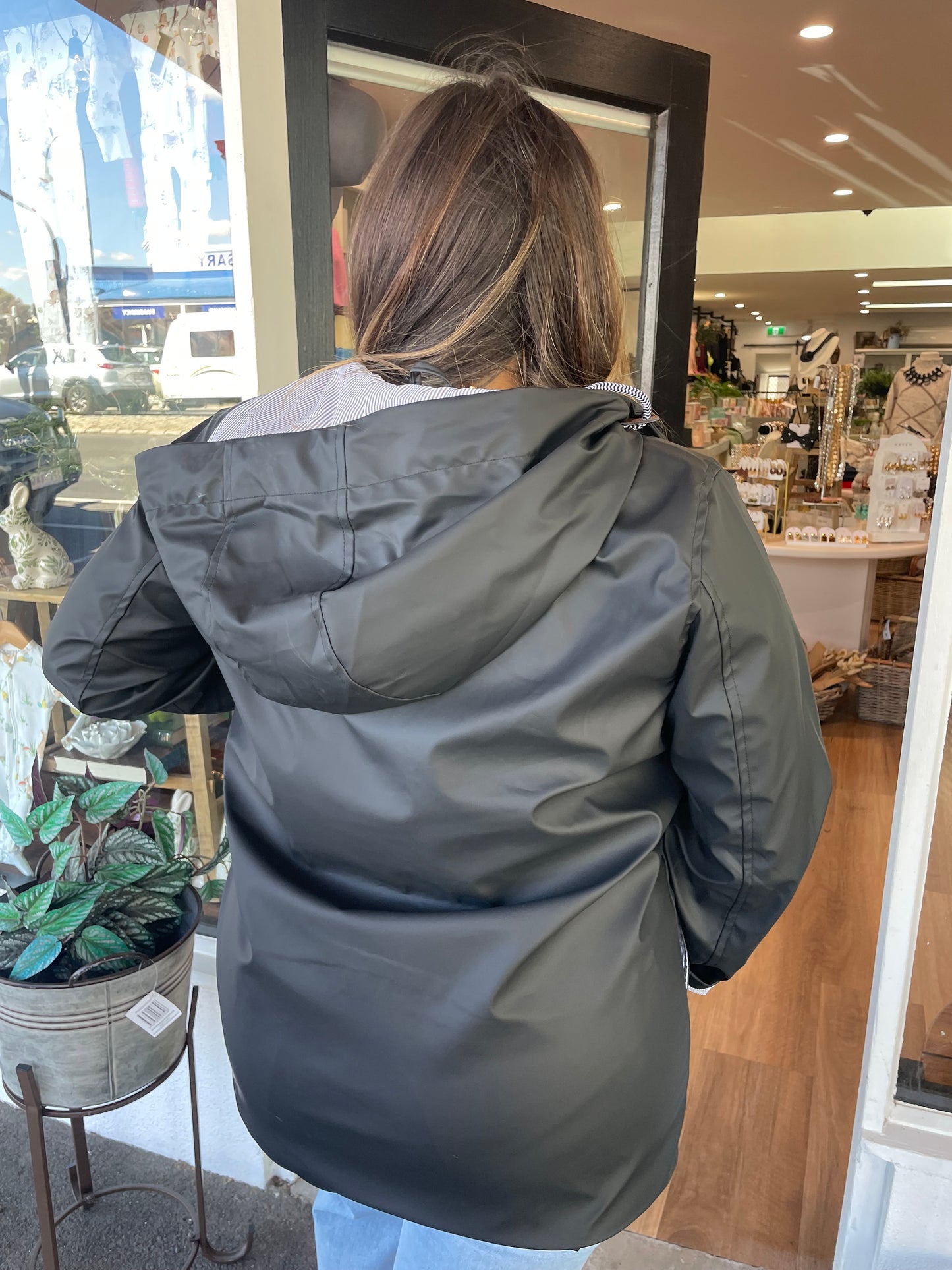 Waterproof Rain Jacket- Black
