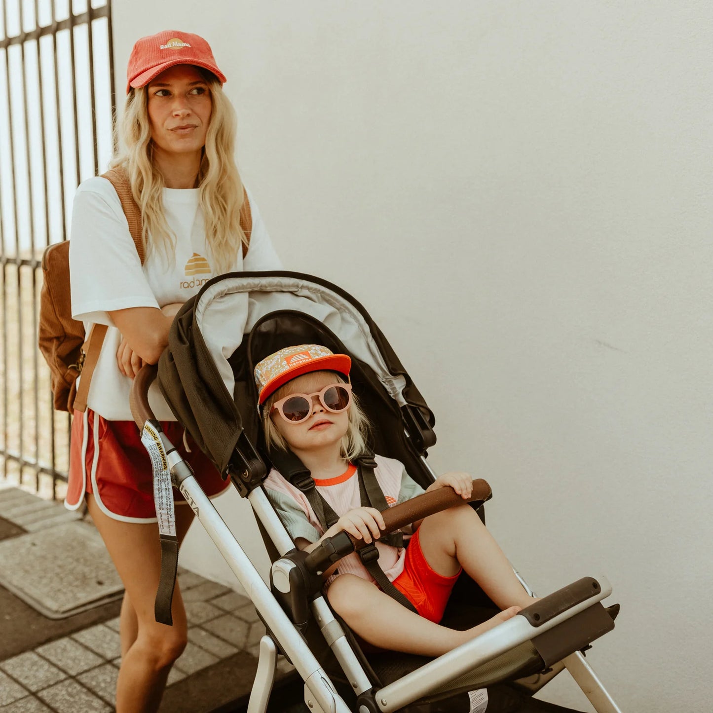 Rad Mama Baseball Cord Cap - Eco Red