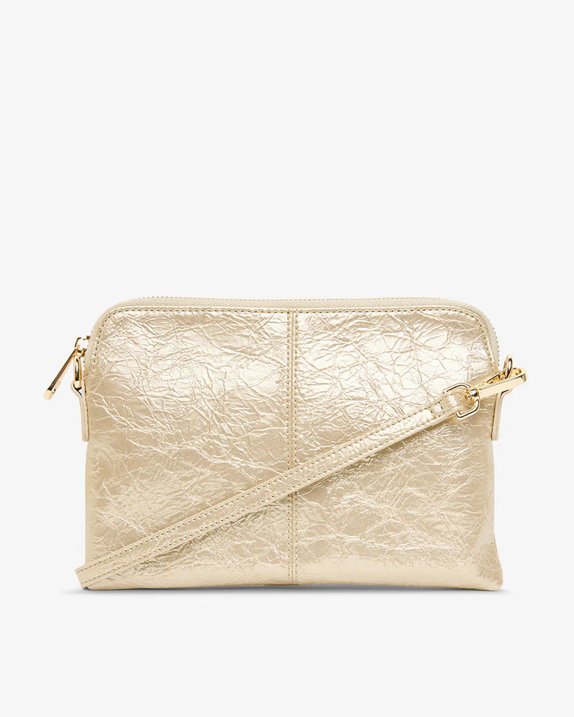 Bowery Wallet- Light Gold Crinkle