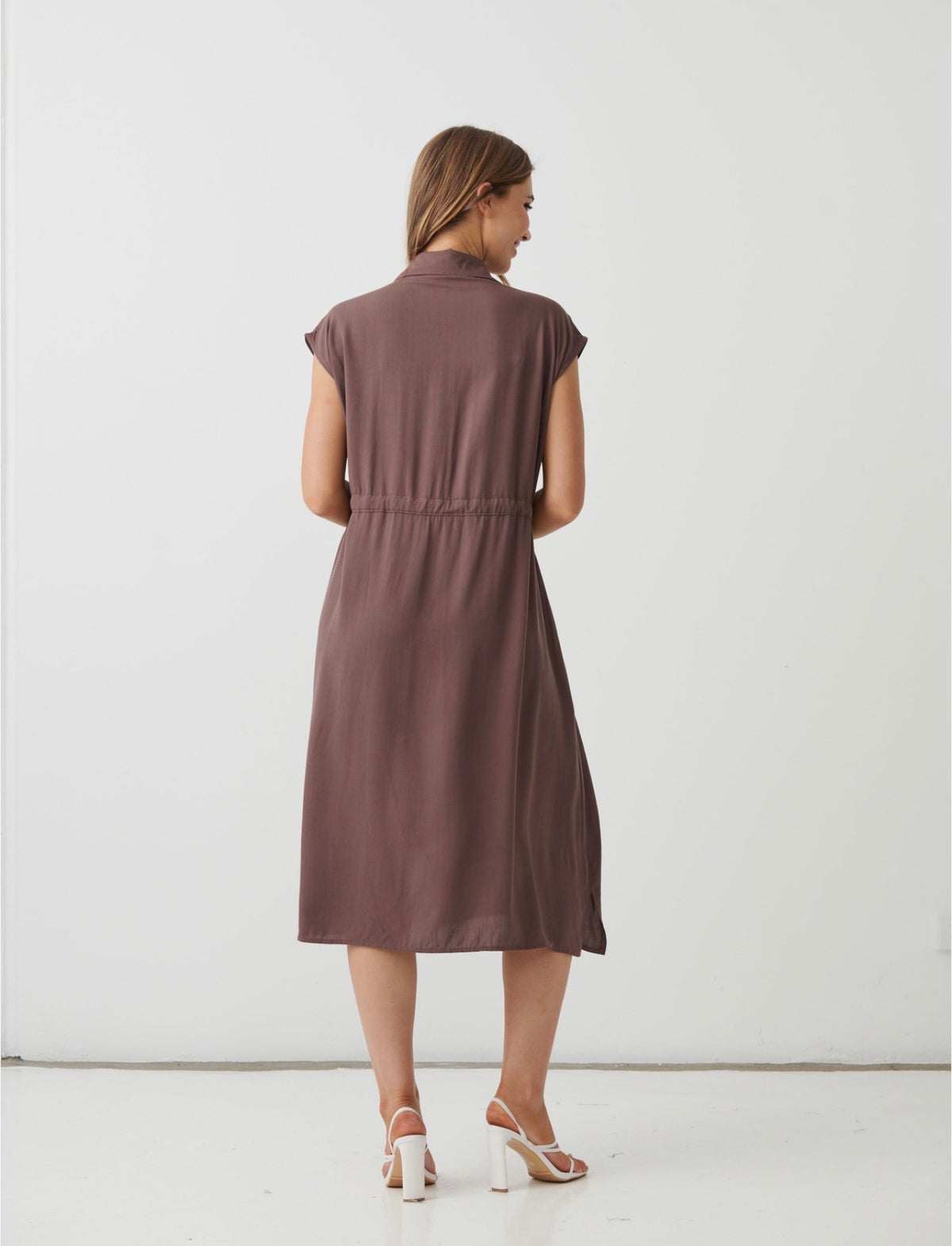 Holmes & Fallon Trench Dress - Chocolate