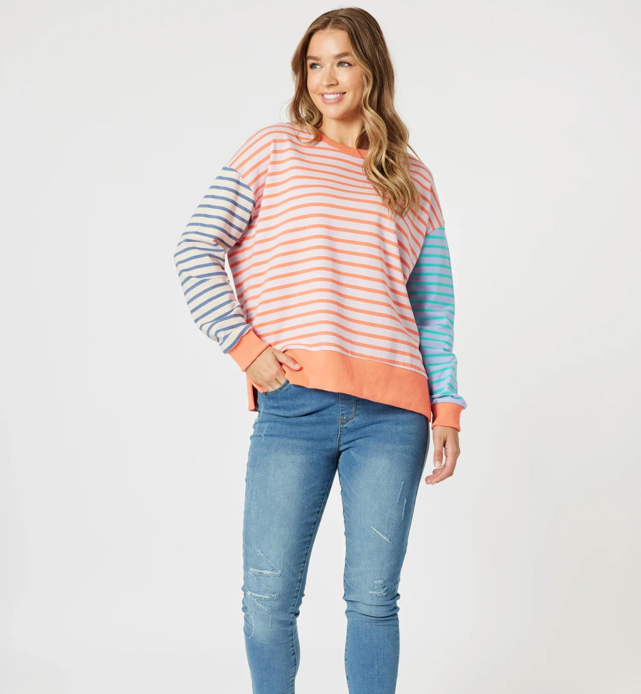 Summer Stripe Sweat