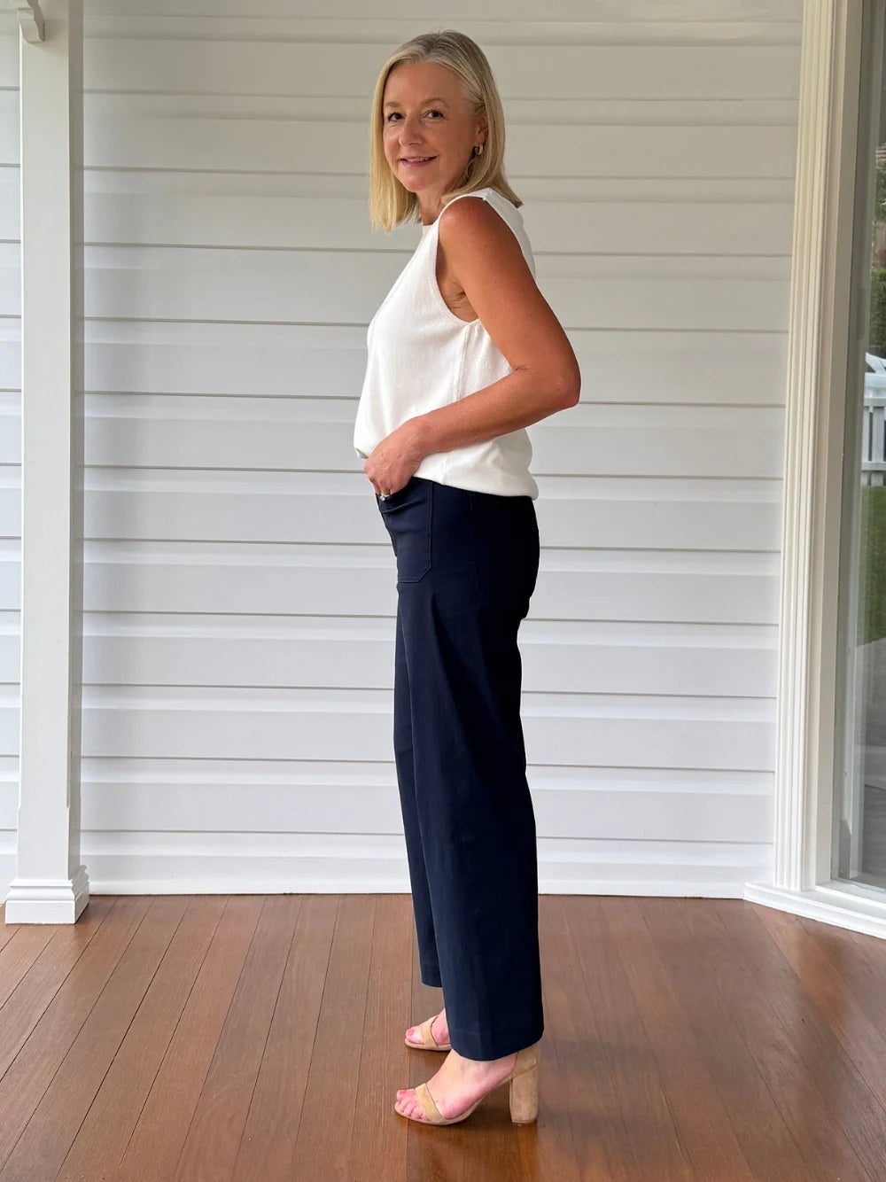 Marine Wide Leg- Navy