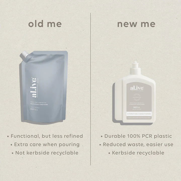 Al.ive Hydrating Conditioner Refill - White Tea & Argan Oil