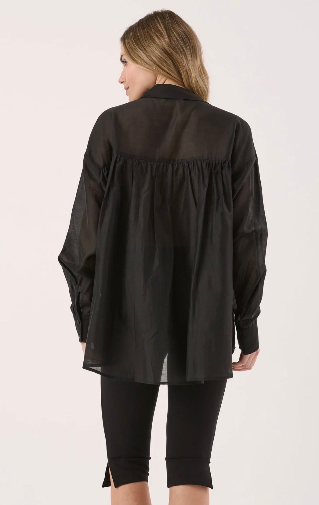 (Coming Soon) Val Oversized Shirt - Black