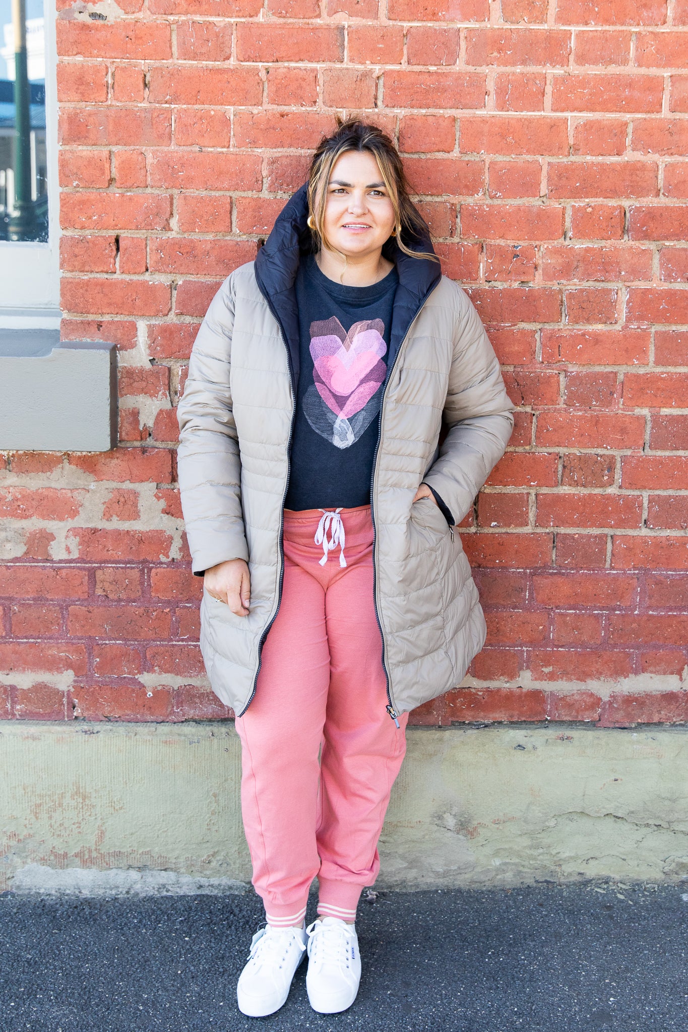 Seam Detail Pant - Dusty Rose