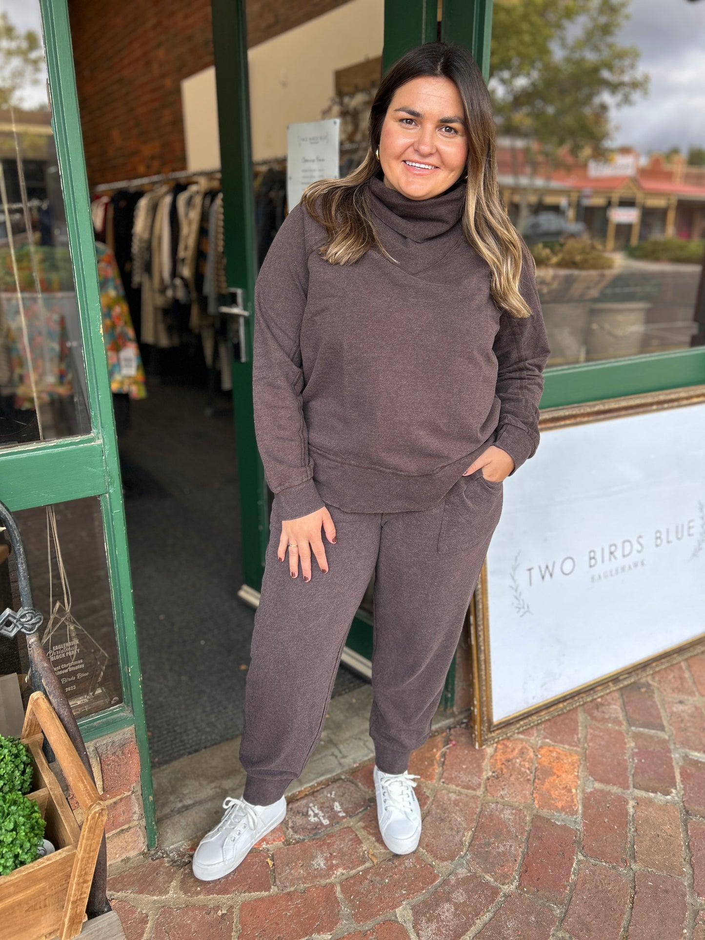 Roll Neck Jumper- Chocolate