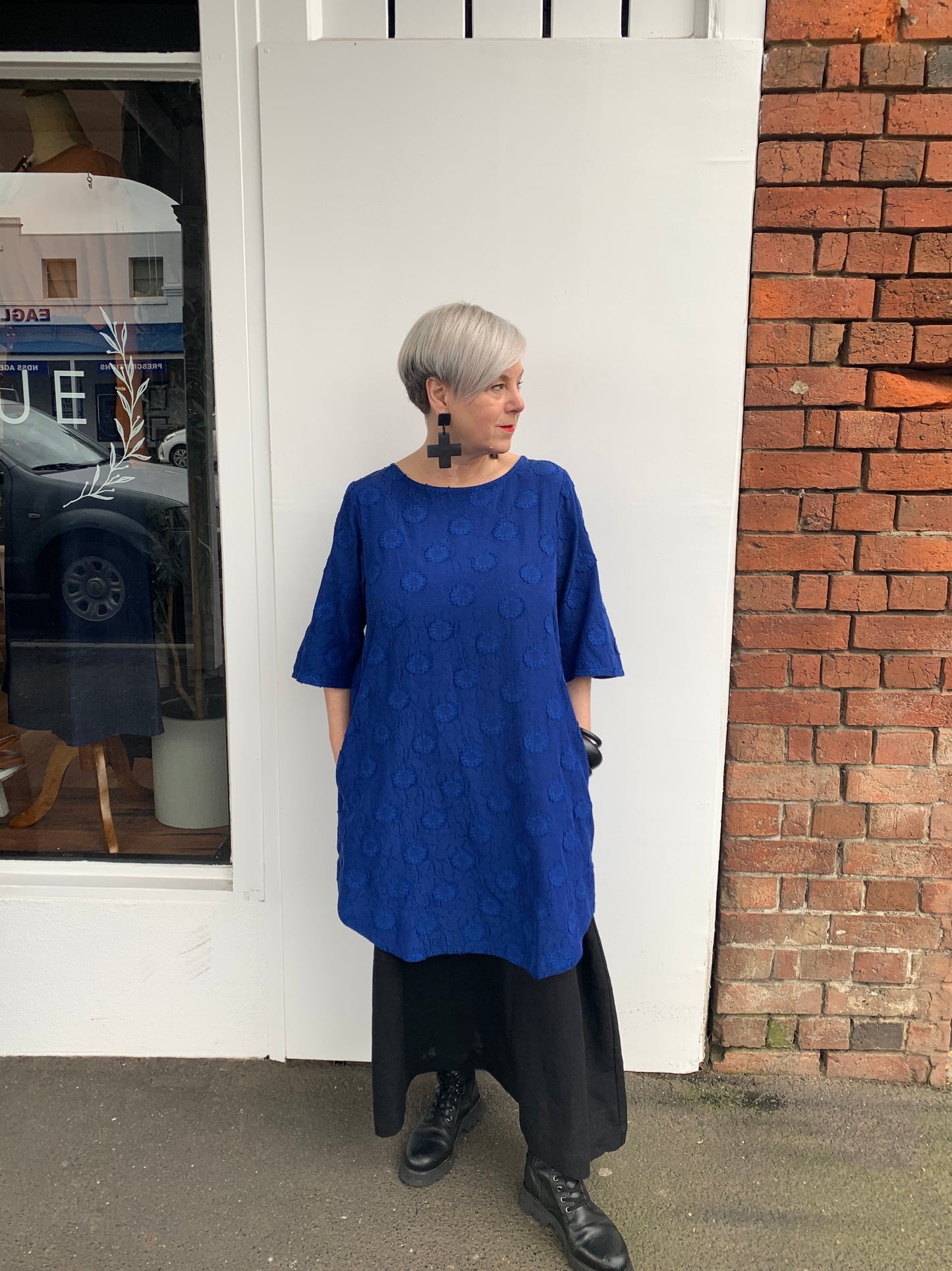 Santa Maria Dress- Royal Blue