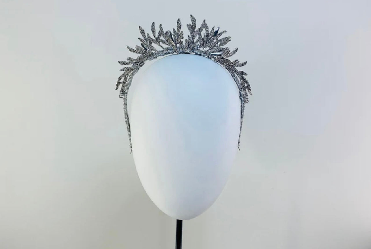 Silver Leaf Head Piece