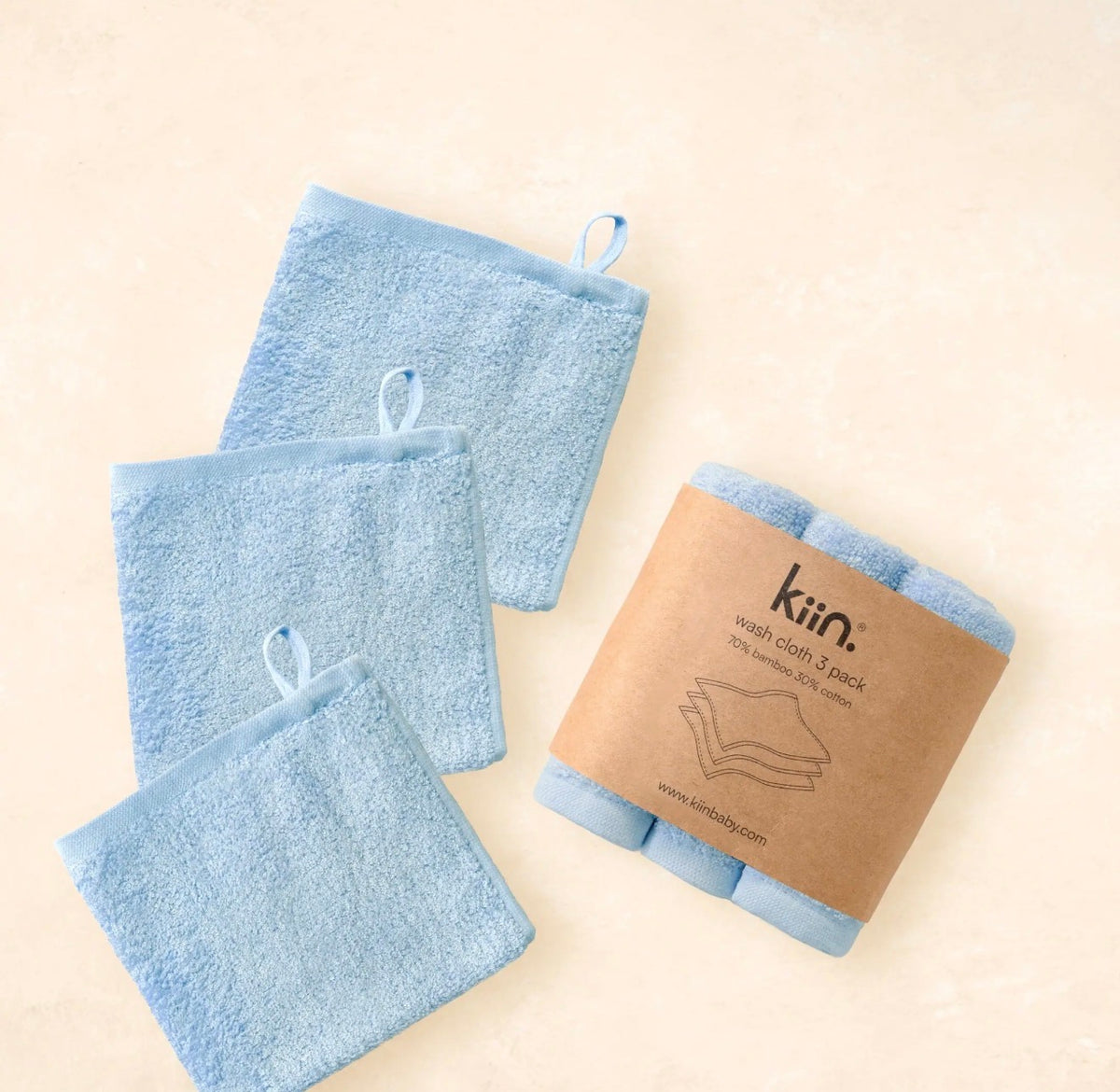 Kiin Wash Cloths - Sky