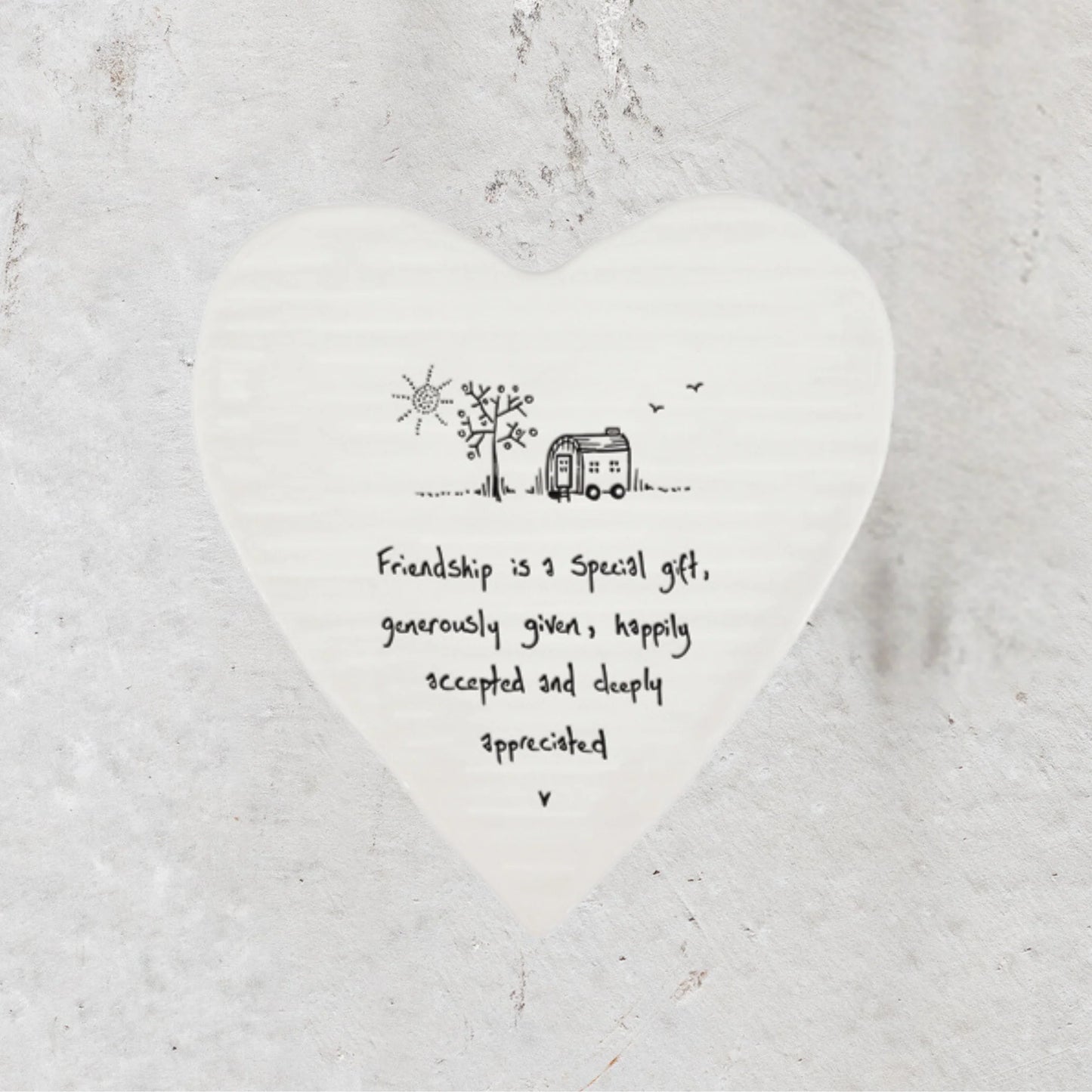 Wobbly Hearrt Friendship Special Gift Coaster