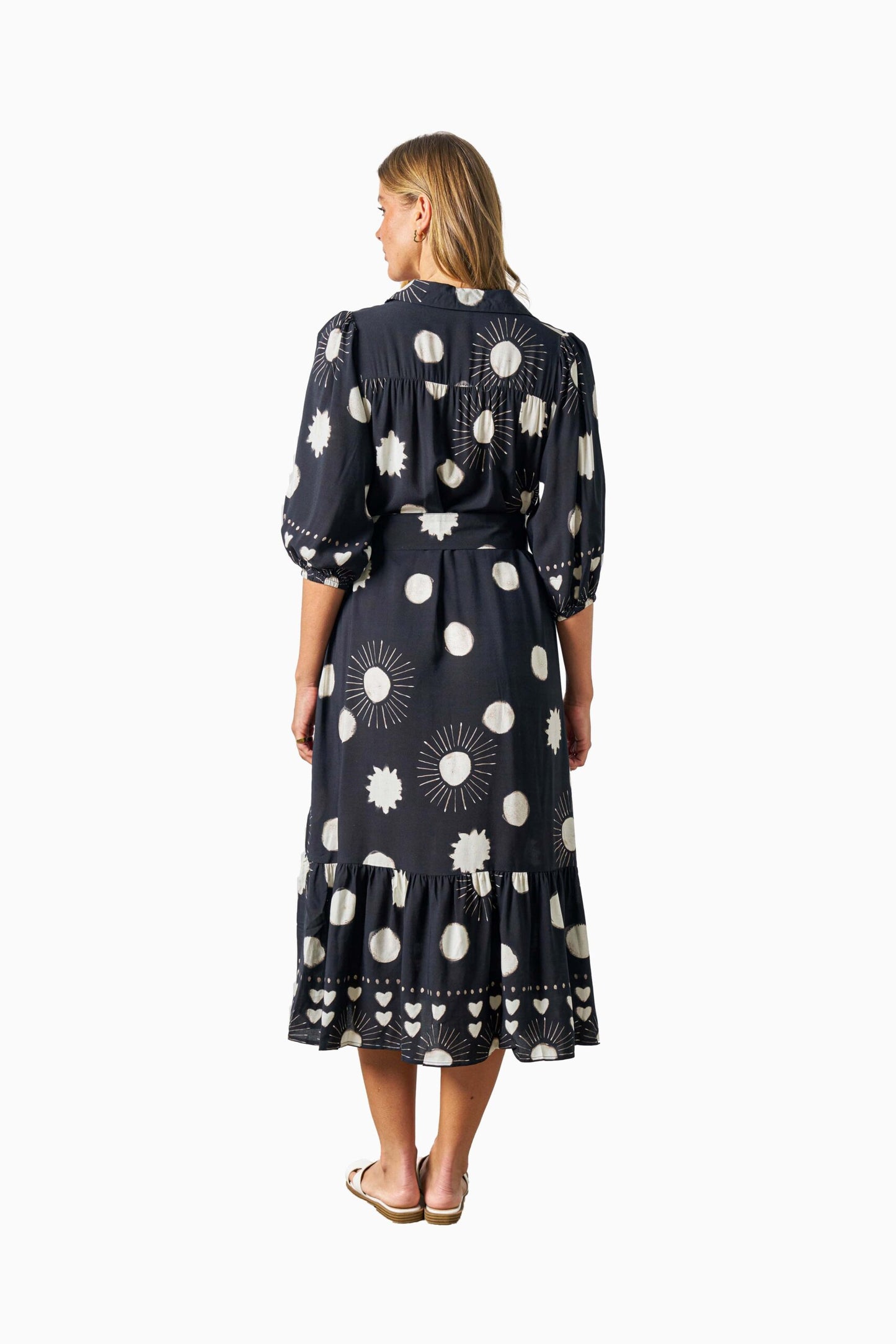 Huda Dress - Black Dot