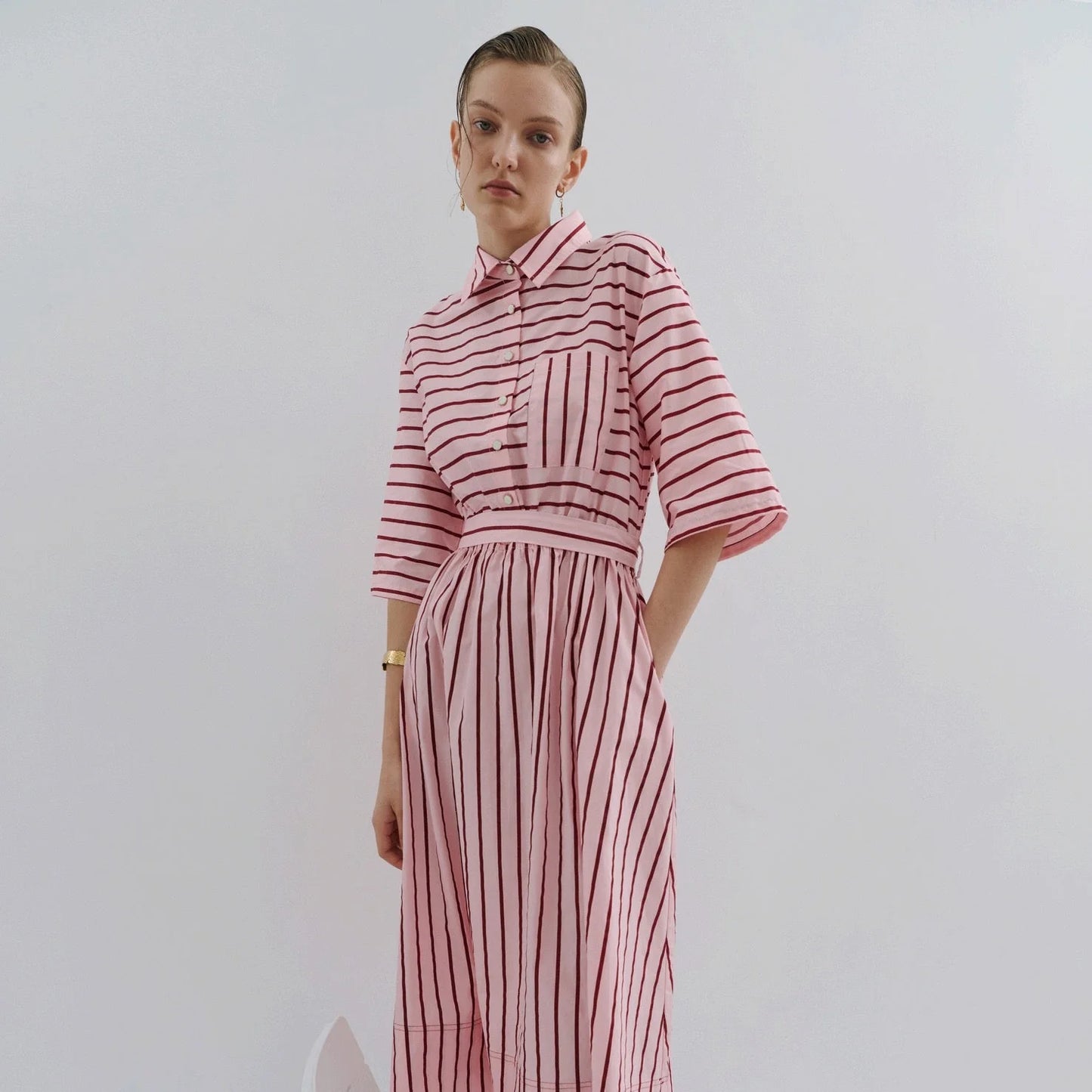 Mad Hatters Dress - Pink Red