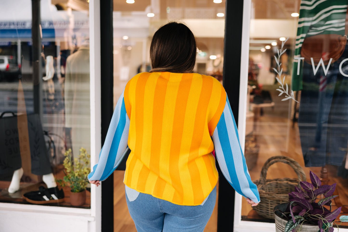 Rainbow Cardigan - Rainbow Stripe