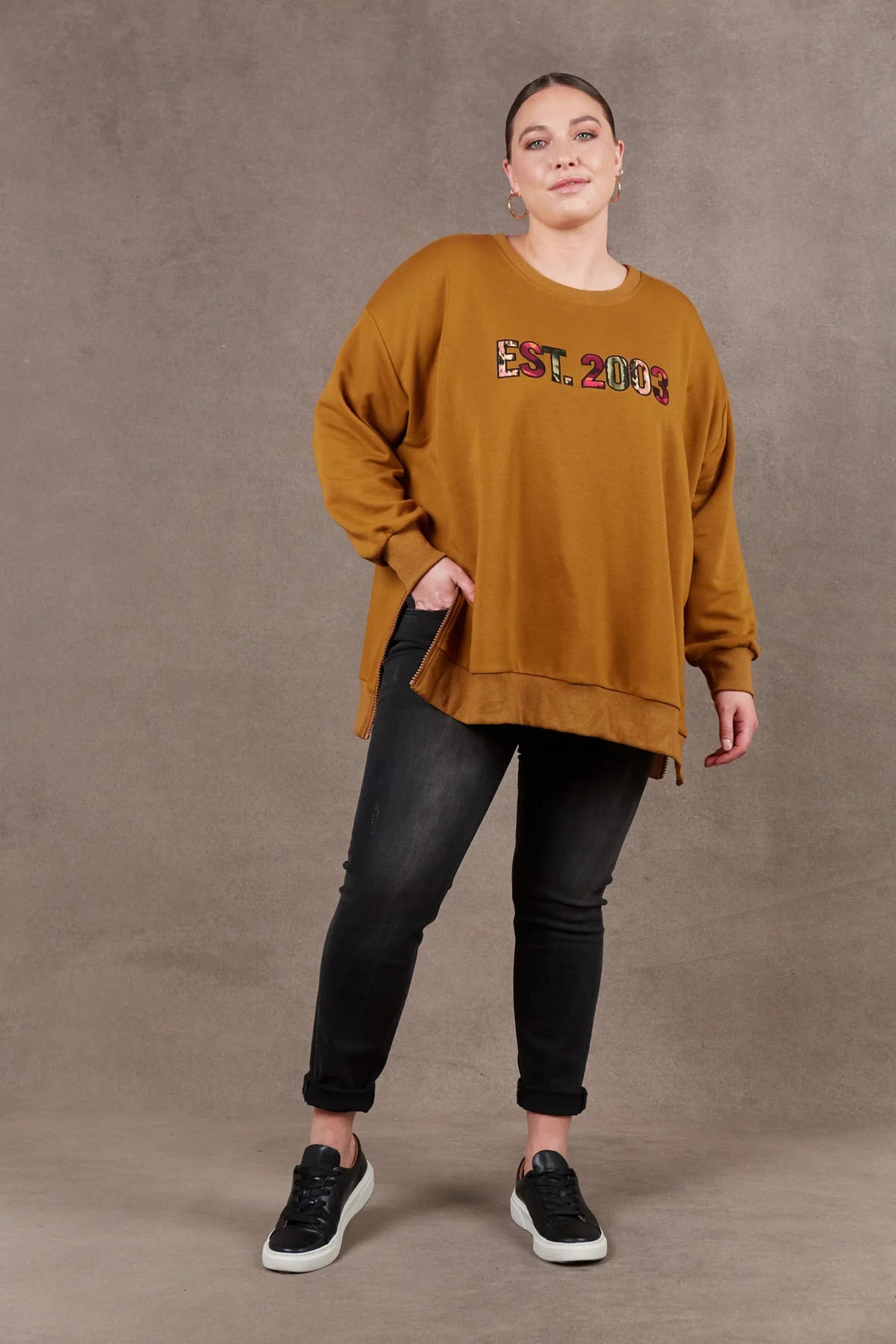 Est Sweat Top - Ochre