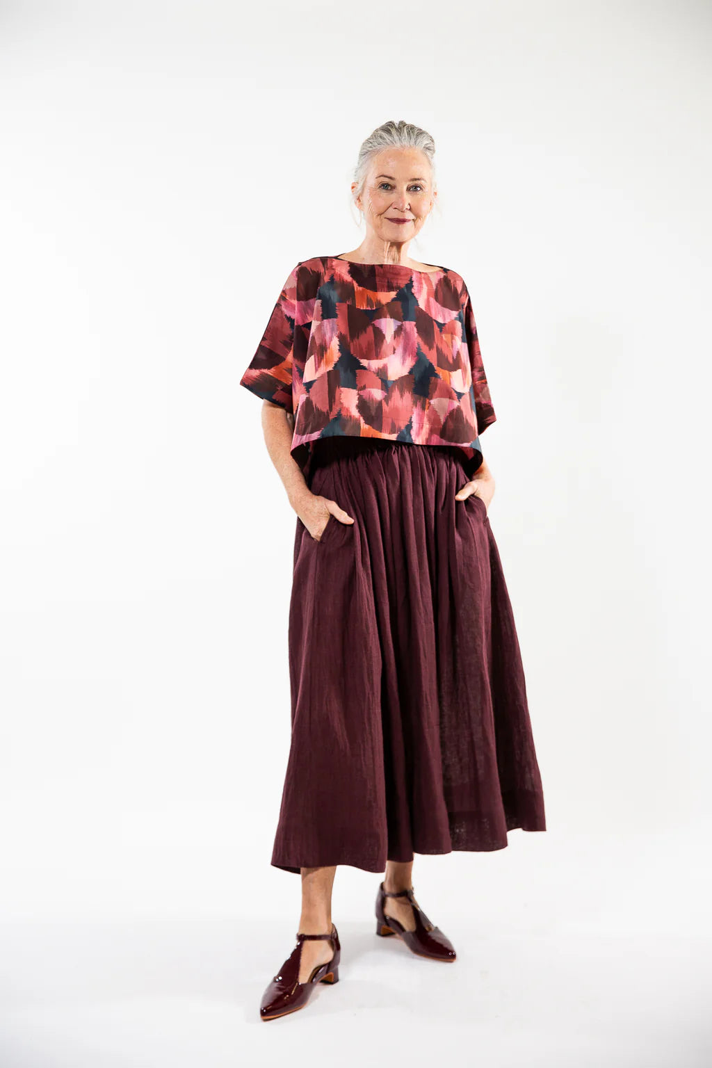 Leilani Skirt- Merlot