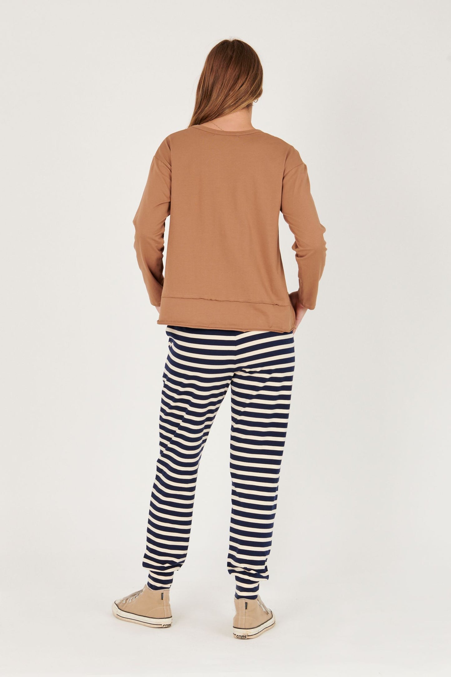Panel Hem Detail Top - Tan
