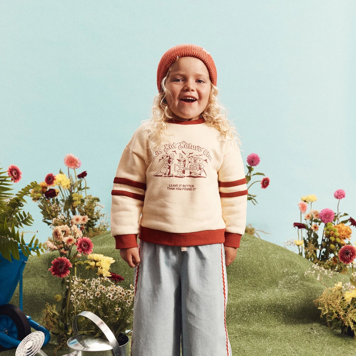 Rad Kid Organic Beanie -Red Marle