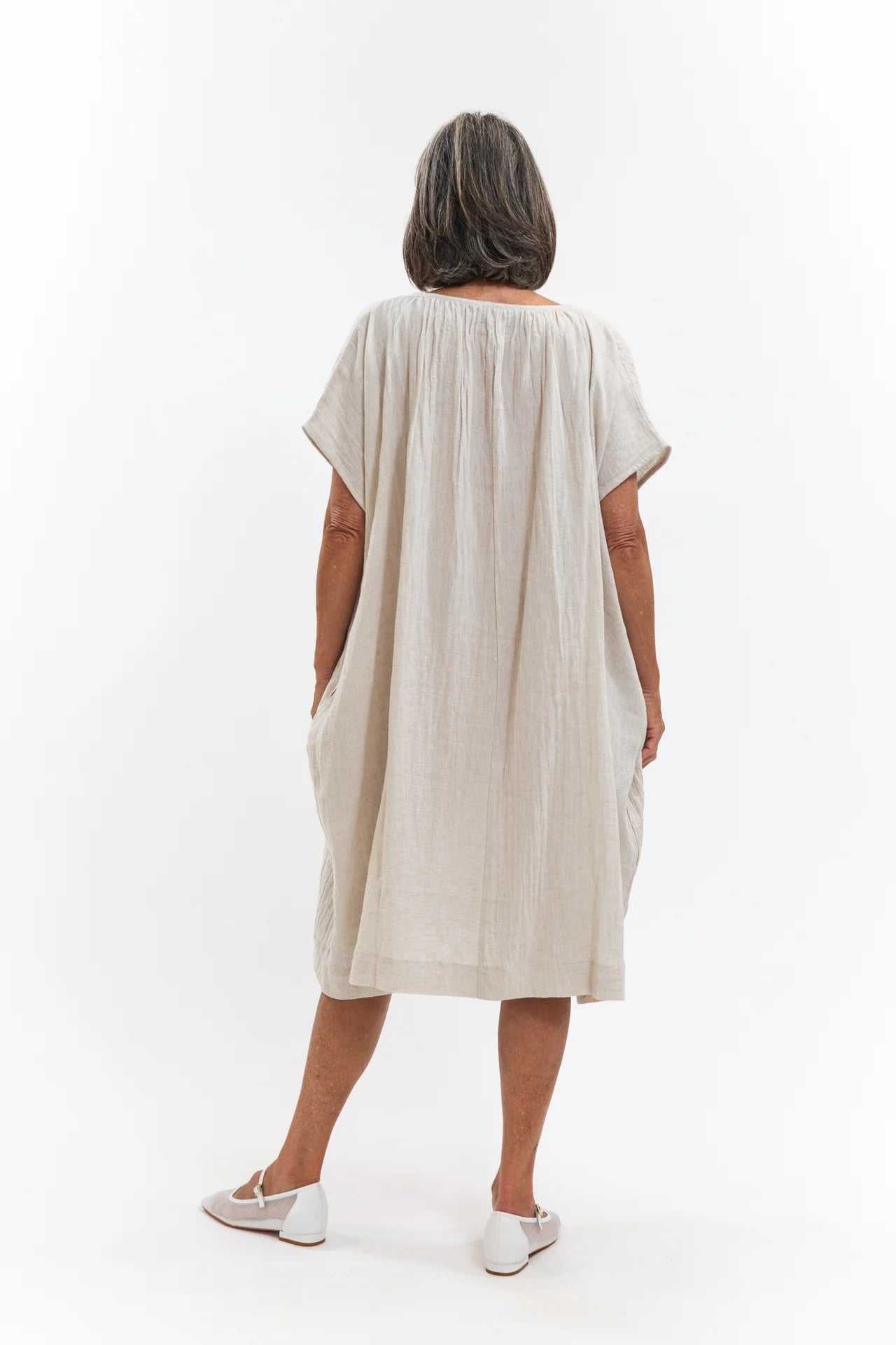 Poppy Dress- Neutral Crush