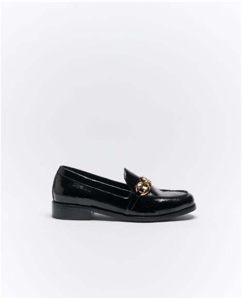 Hutton Patent Loafer- Black