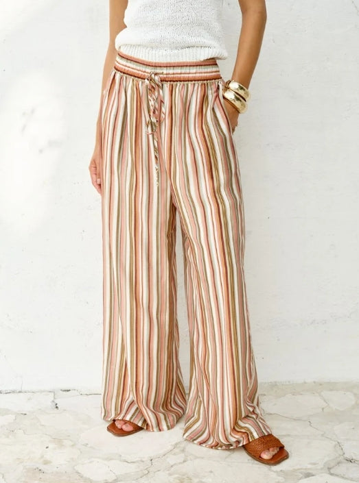Elysia Pant - Sandbar Stripe