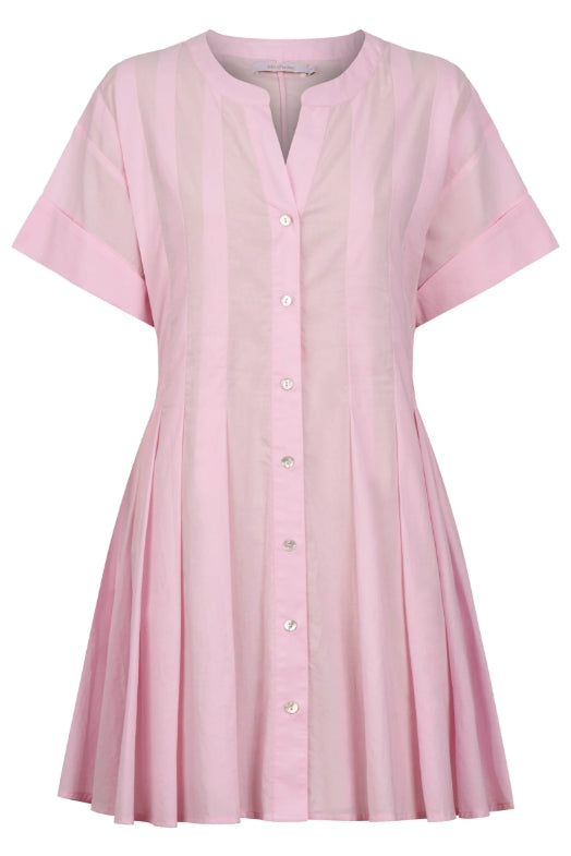 Rosa Pleat Dress - Light Pink