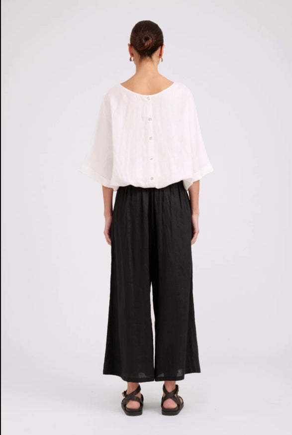 Studio Button Top/Jacket - White