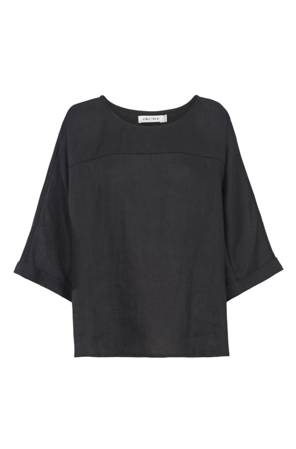 Studio Relaxed Top - Ebony