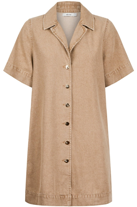 Dusk Denim Shirt Dress - Dune