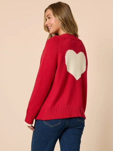 Back to Love Cardi- Red