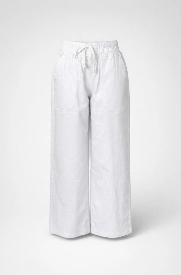 Relaxed Pull On Jeans - White