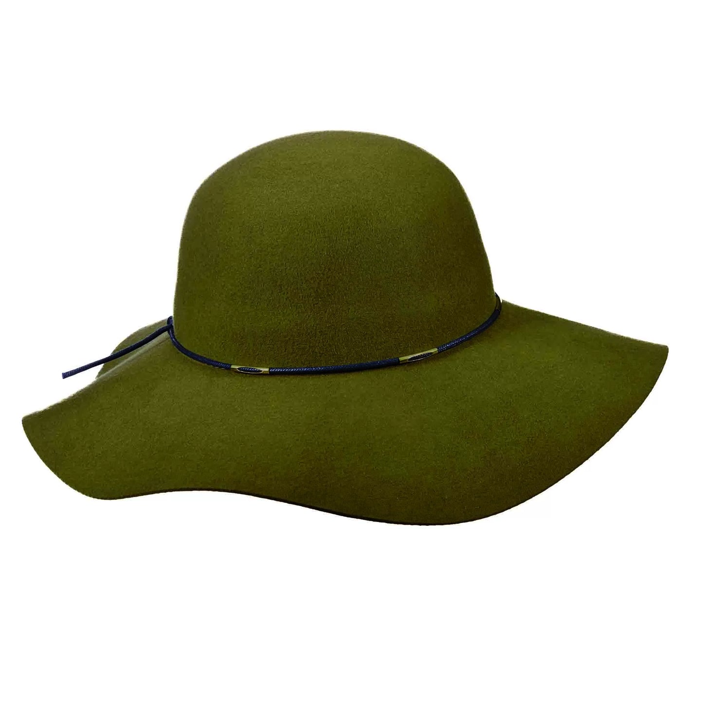 Charlene Raw Edge Wool Felt Hat - Sage