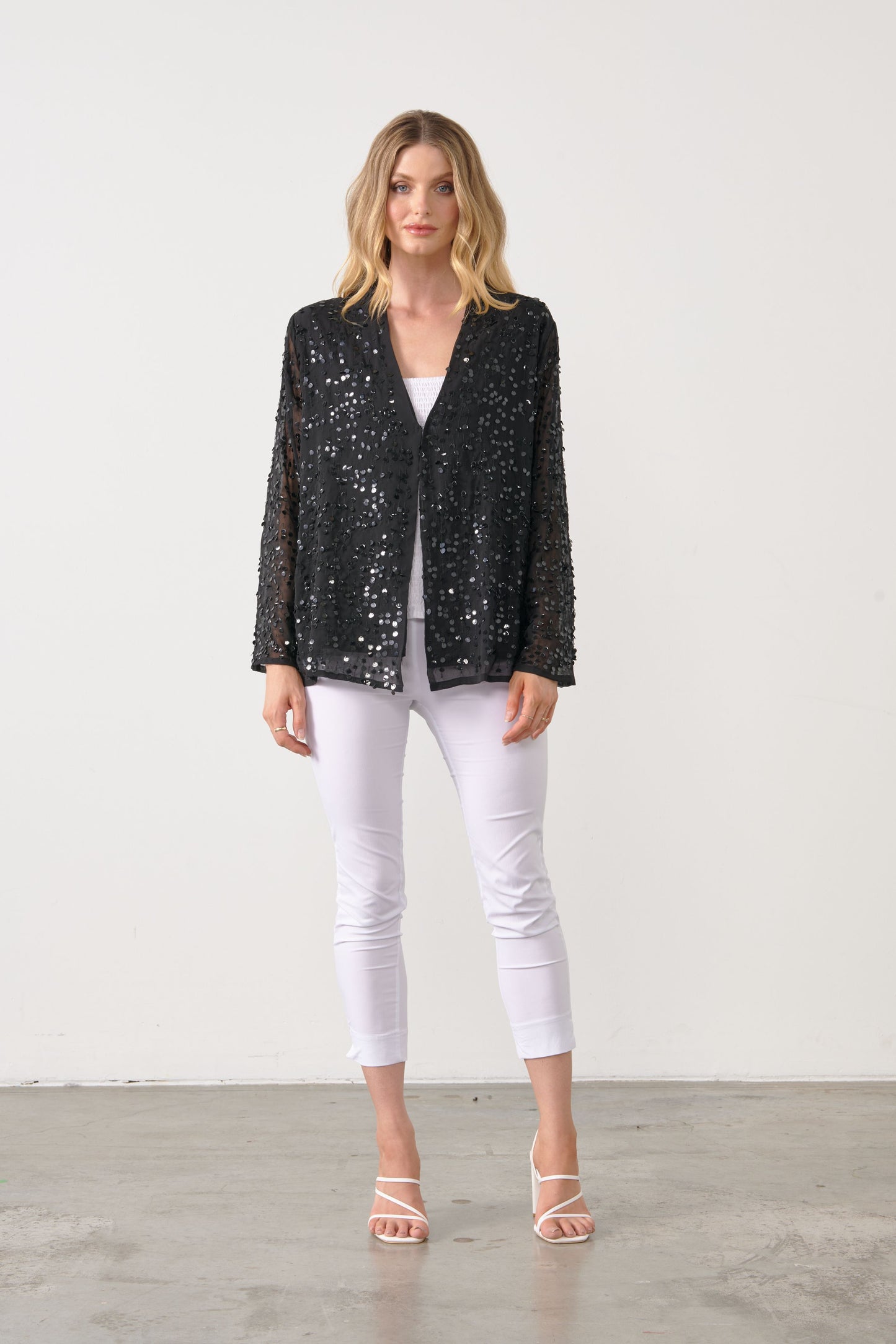 Holmes Sequin Jacket - Black