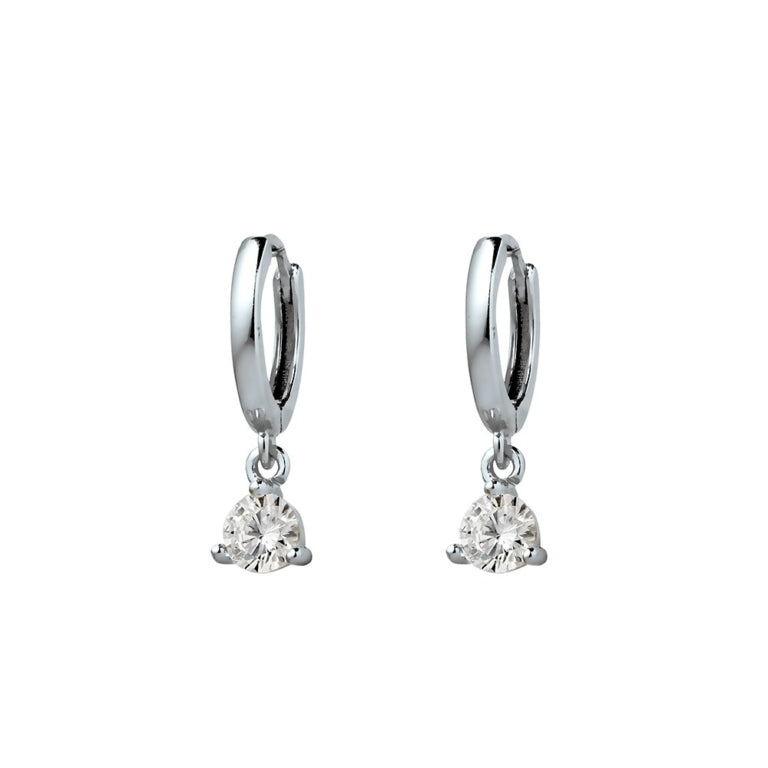 Allure Sterling Silver Huggie