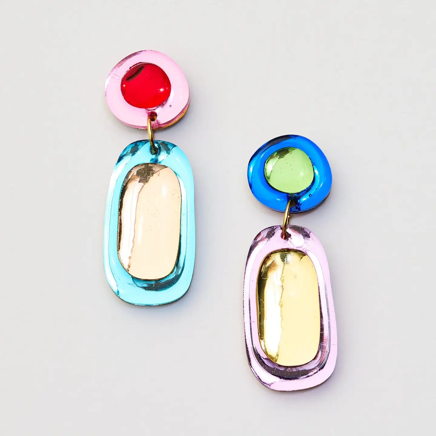 Jelly Drop Earrings- Rainbow