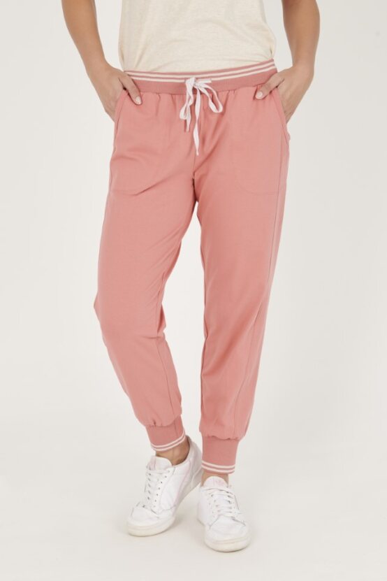 Seam Detail Pant - Dusty Rose