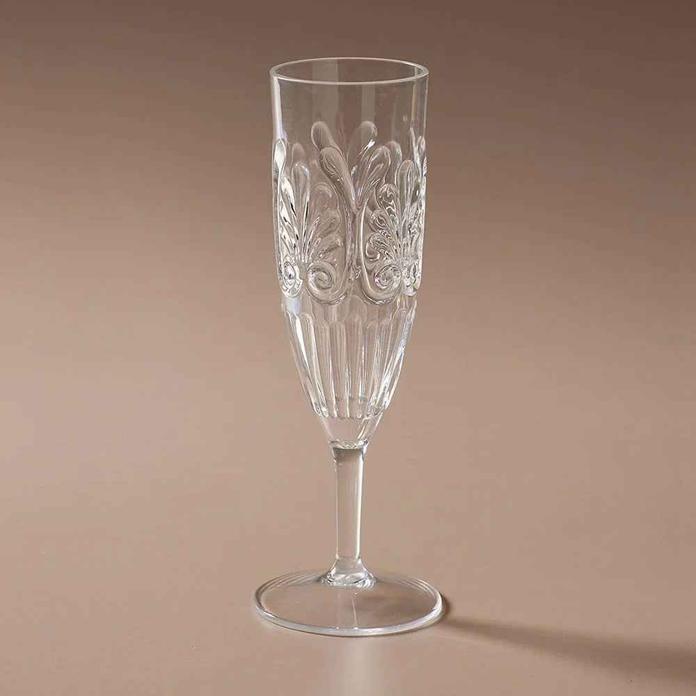Flemington Acrylic Champagne Flute - Clear