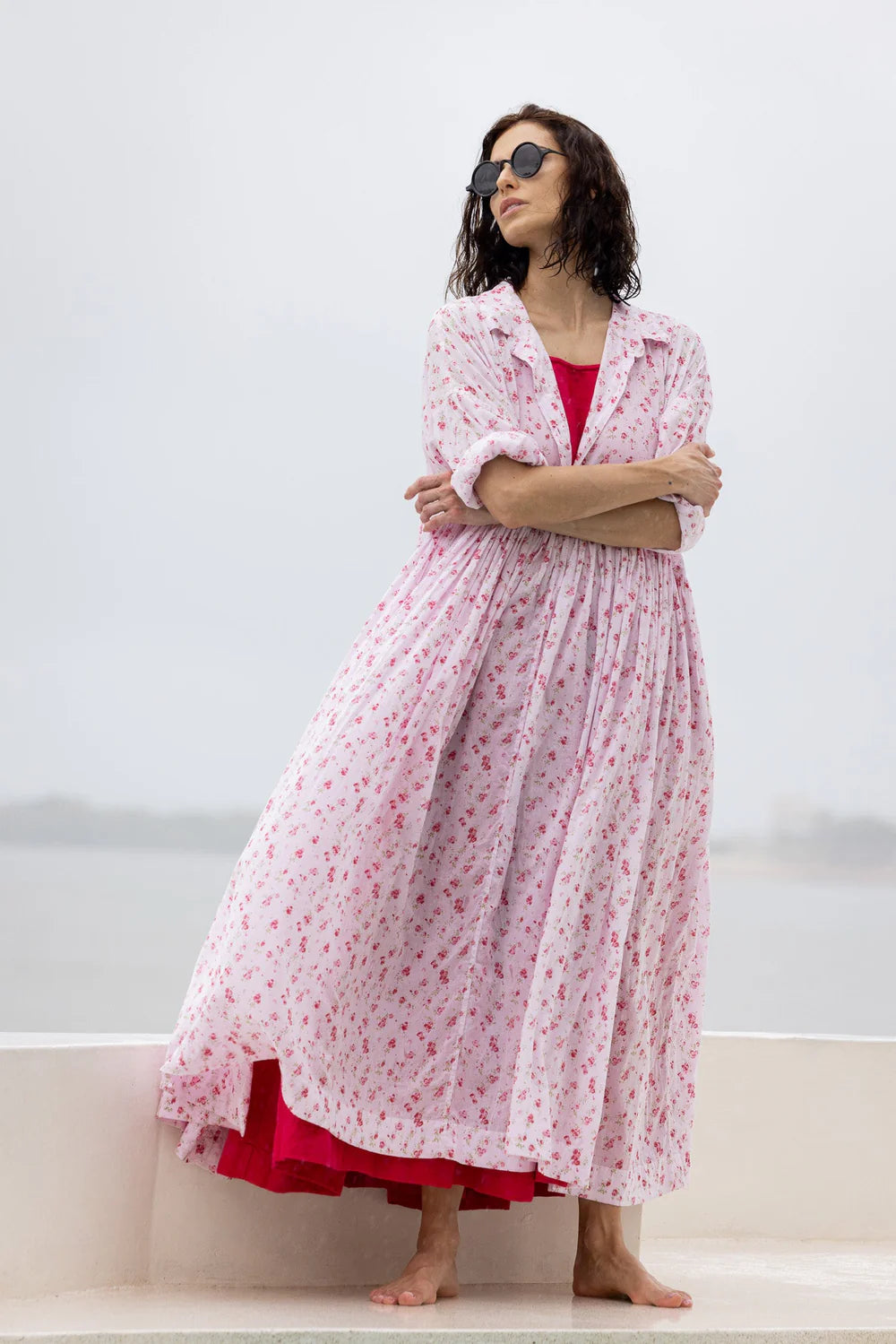 Edith Dress - Pink Floral