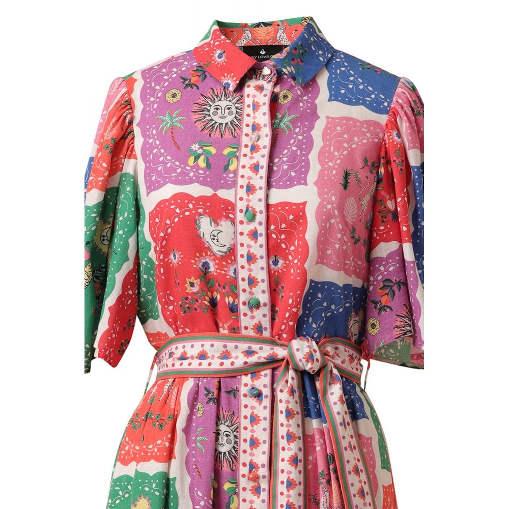 Melody Dress- Multi Patchwork