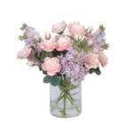 Lilac Mix/Glass Vase - Pink
