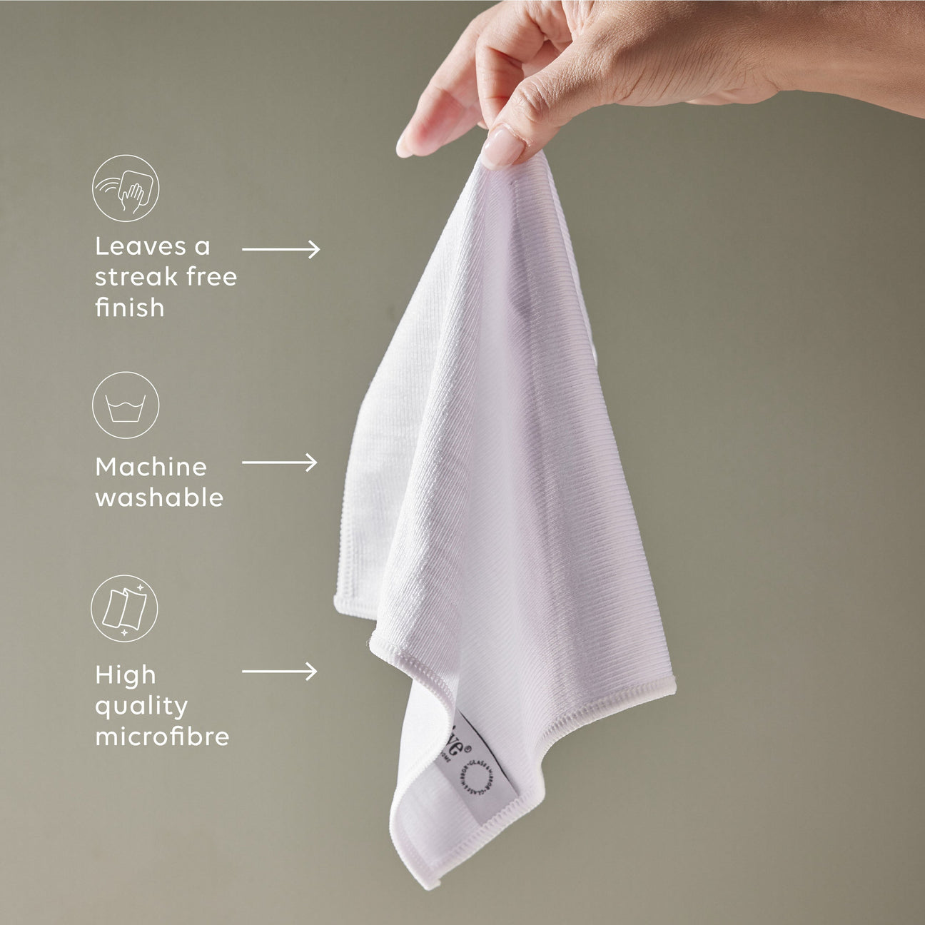 Alive Glass & Mirror Microfibre Cloth