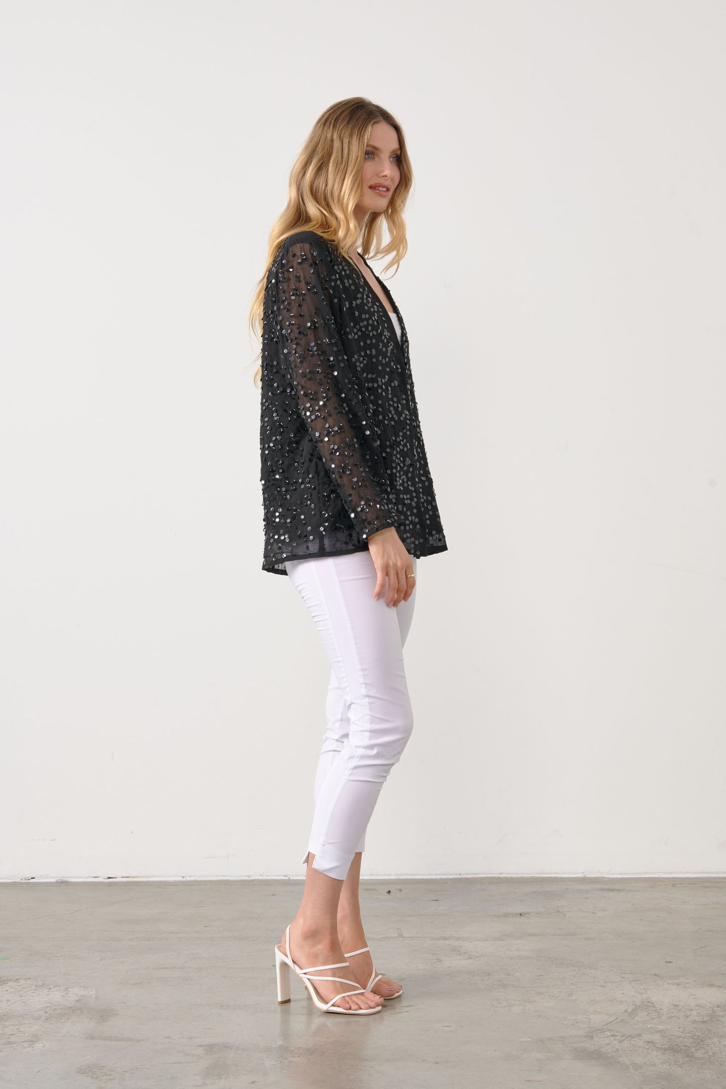 Holmes Sequin Jacket - Black