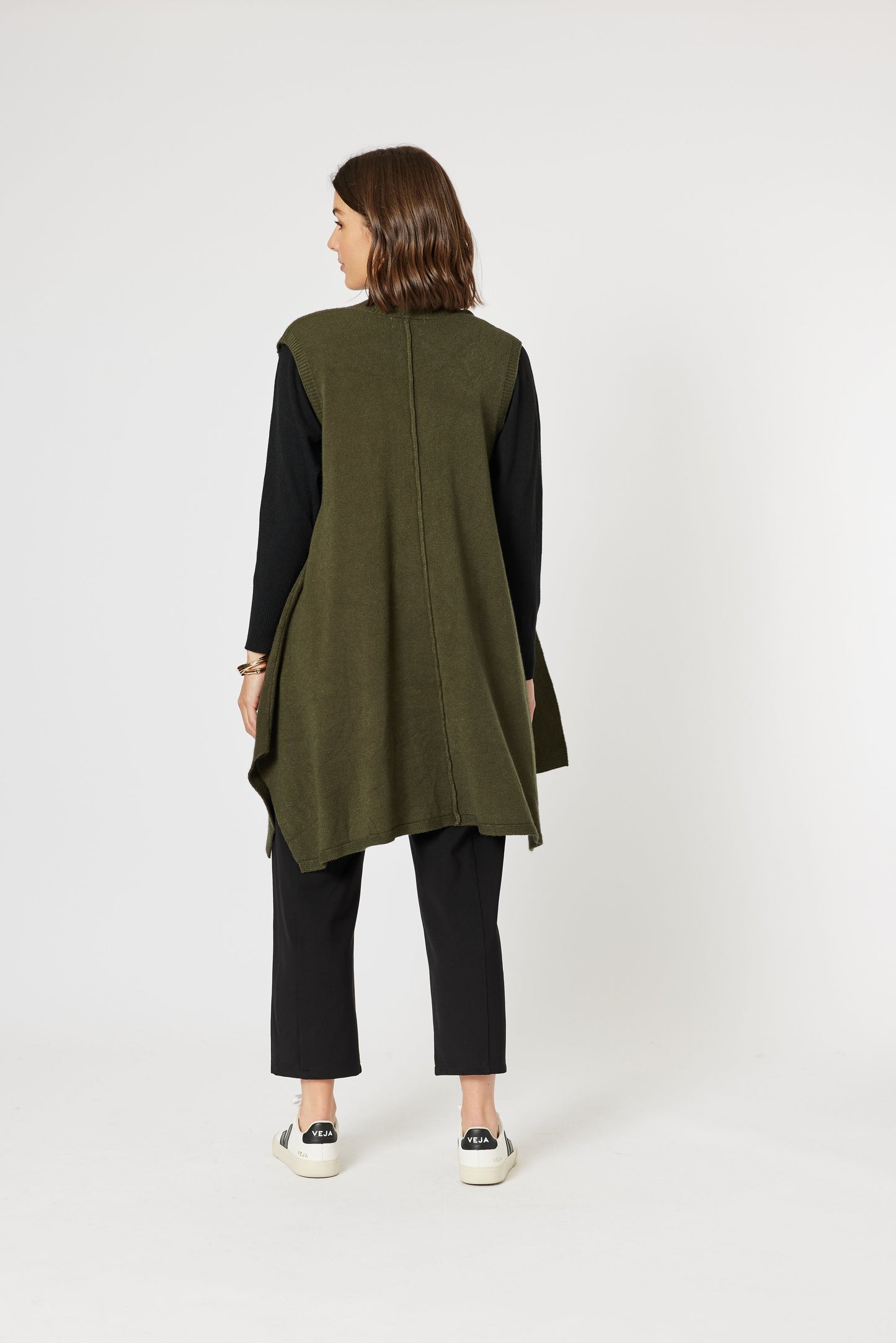 Casa Knit Vest - Khaki