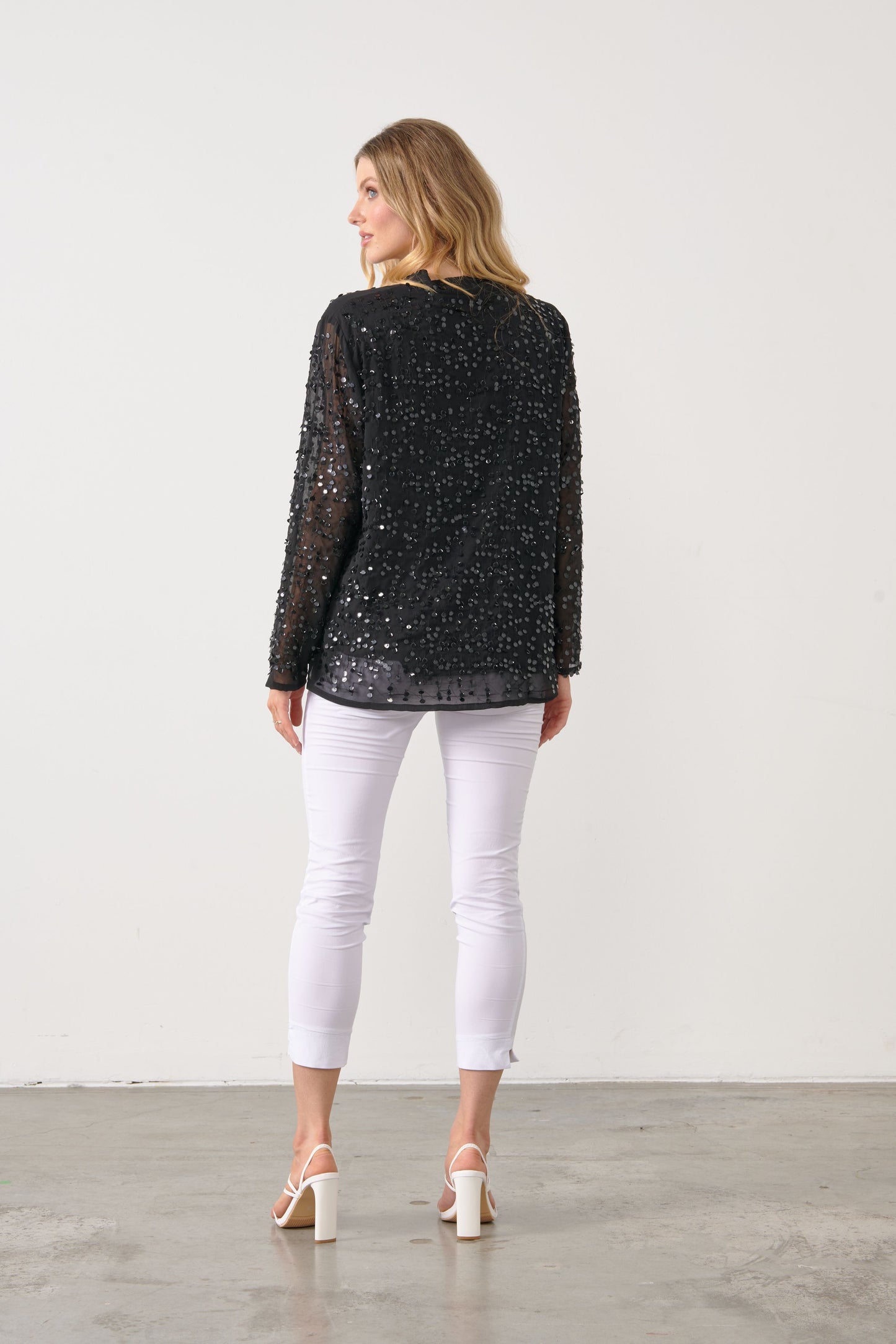 Holmes Sequin Jacket - Black