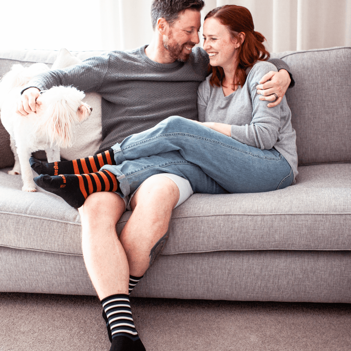 Mens Merino Wool Roll Top Socks - Royal