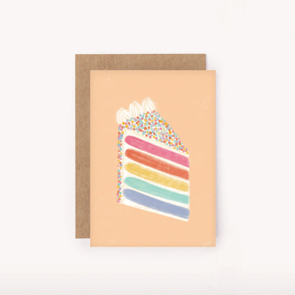Rainbow Cake Mini Greeting Card
