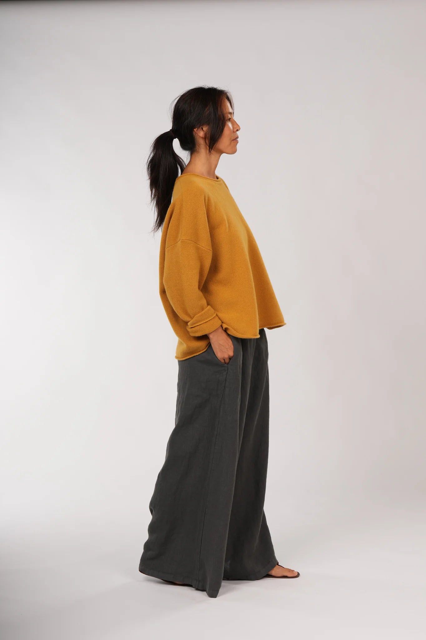 Lambswool Jumper- Mustard