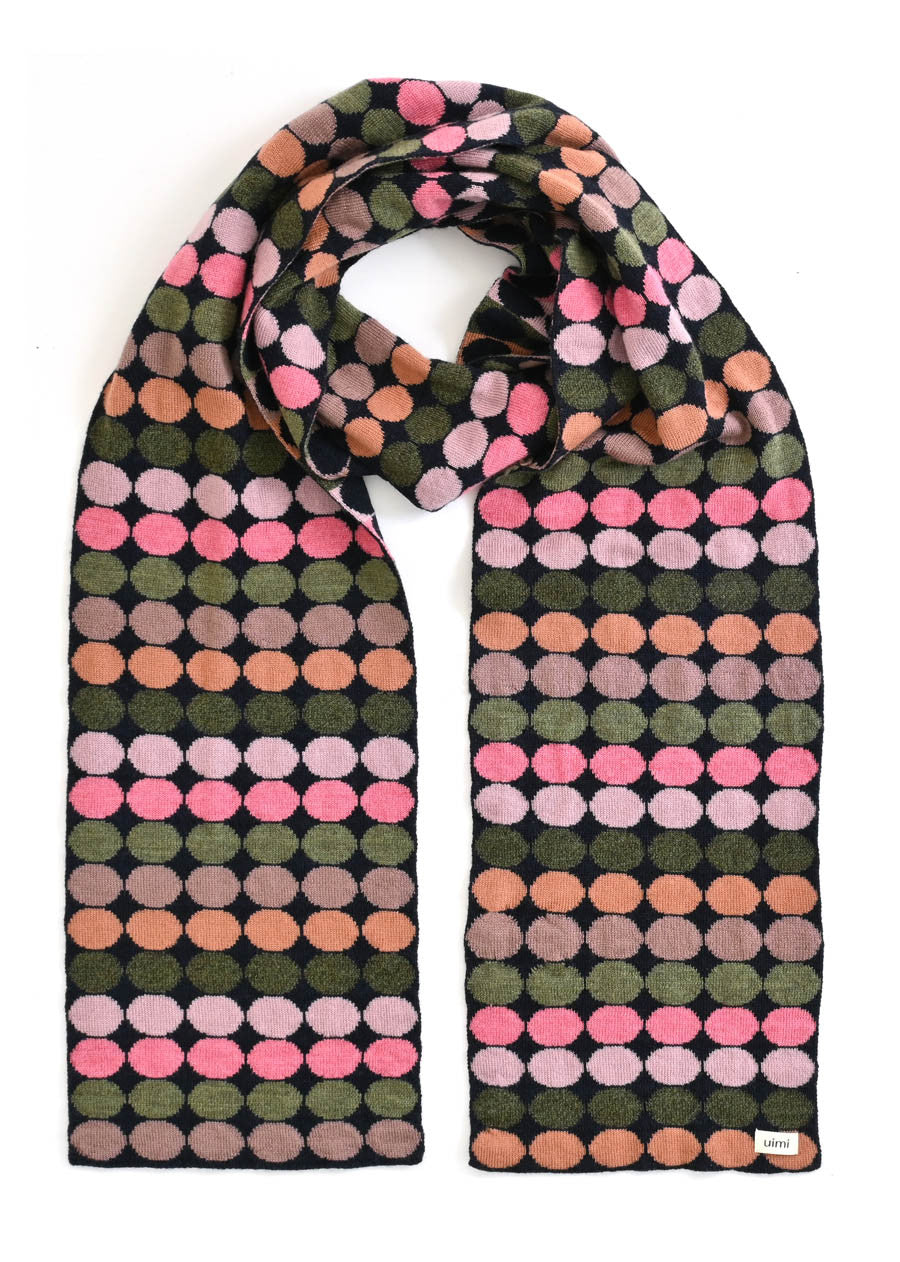Penny Spot Scarf - Moss