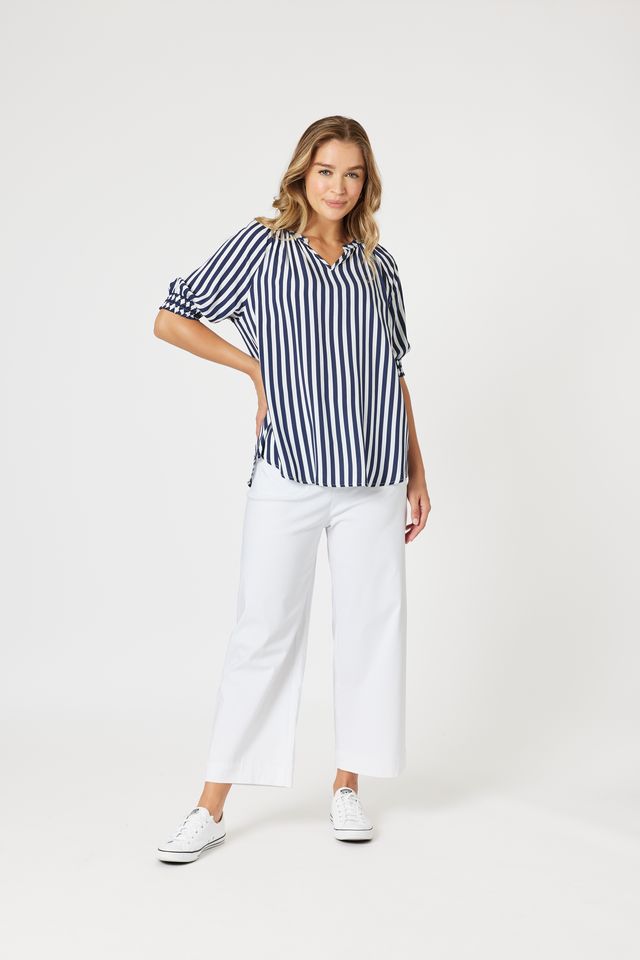 Harlequin Stripe Top